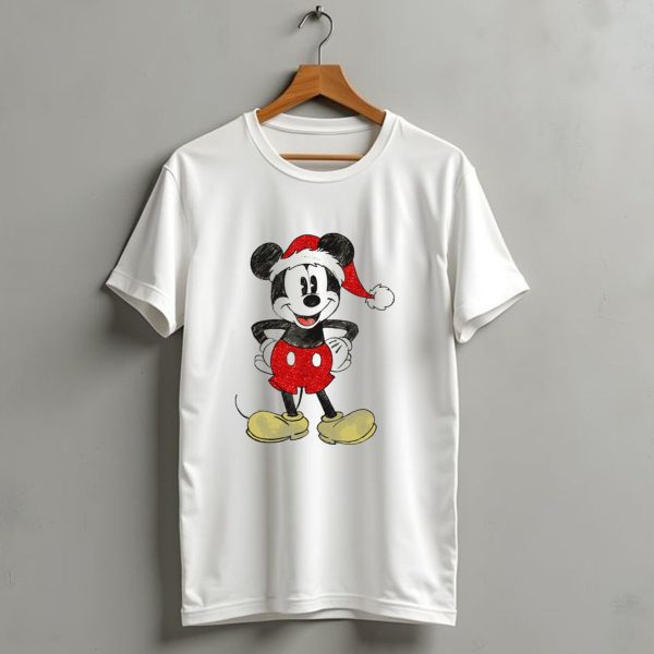 Mickey Mouse Santa Hat Christmas Disney T Shirt 1 t shirt 1
