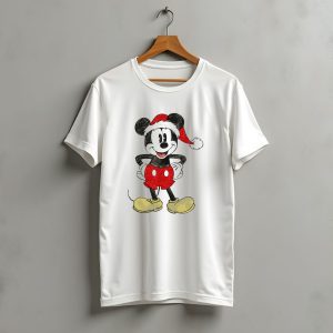 Mickey Mouse Santa Hat Christmas Disney T-Shirt