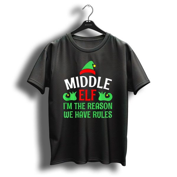 Middle Elf IM The Reason We Have Rules Funny Christmas Pajama T Shirt 1 t shirt 1