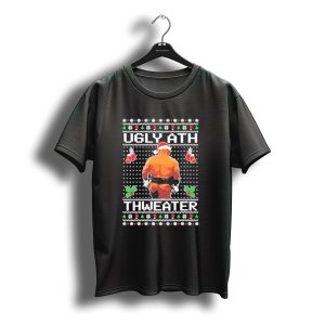 Mike Tyson Ugly Ath Thweater Ugly Christmas Sweater Santa Boxing T-Shirt