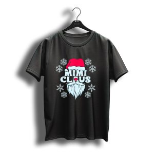 Mimi Claus Santa Christmas Matching Family Xmas Grandma Snowflakes T-Shirt
