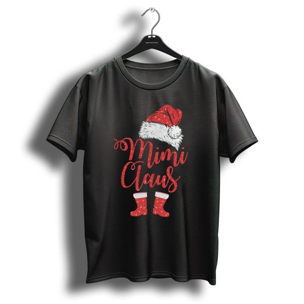 Mimi Claus Santa Hat And Boots Christmas Humor T Shirt 1 t shirt 1