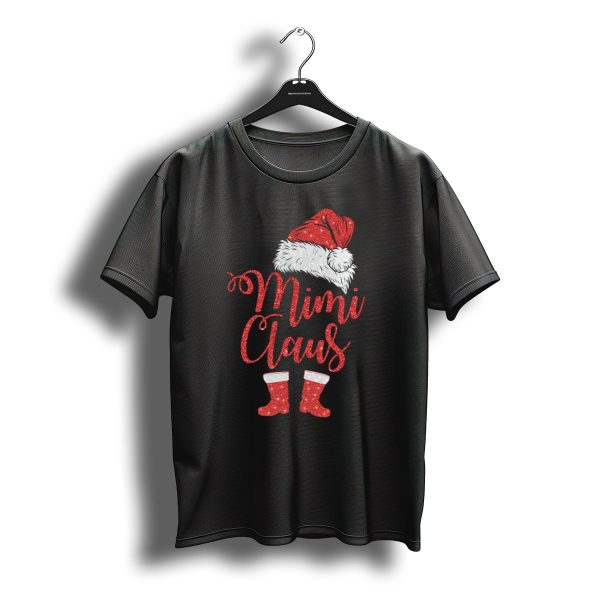 Mimi Claus Santa Hat And Boots Christmas Humor T Shirt t shirt 1