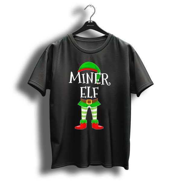Miner Elf Christmas Costume Playful Holiday T Shirt 1 t shirt 1