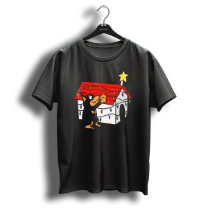 Miniature Pinscher Doghouse Christmas Ornament With Festive Lights And Star T Shirt