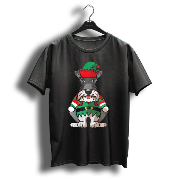 Miniature Schnauzer Christmas Doggy Elf Look T Shirt 1 t shirt 1