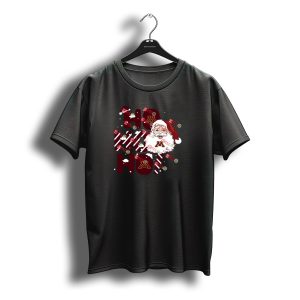 Minnesota Golden Gophers Santa Claus Ho Ho Ho Christmas Snowflake Candy Cane T-Shirt