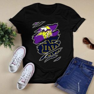Minnesota Vikings Notre Dame Fighting Irish Collaboration T-Shirt