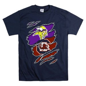 Minnesota Vikings South Carolina Gamecocks Claw T-Shirt