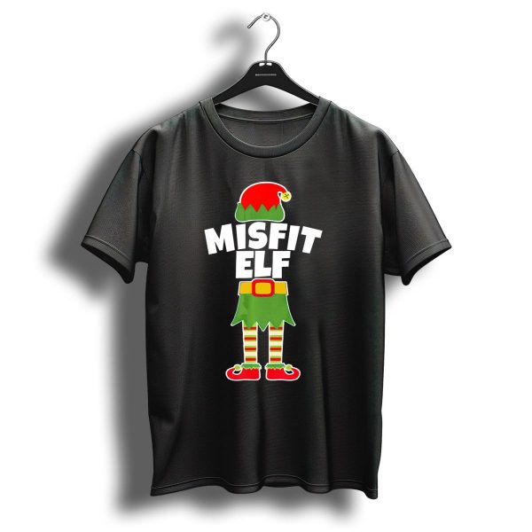 Misfit Elf Funny Rudolph Weirdo Loser Christmas T Shirt 1 t shirt 1