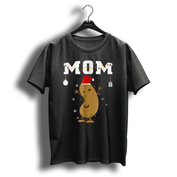 Mom Christmas Potato With Santa Hat And Holiday Decorations T Shirt 1 t shirt 1