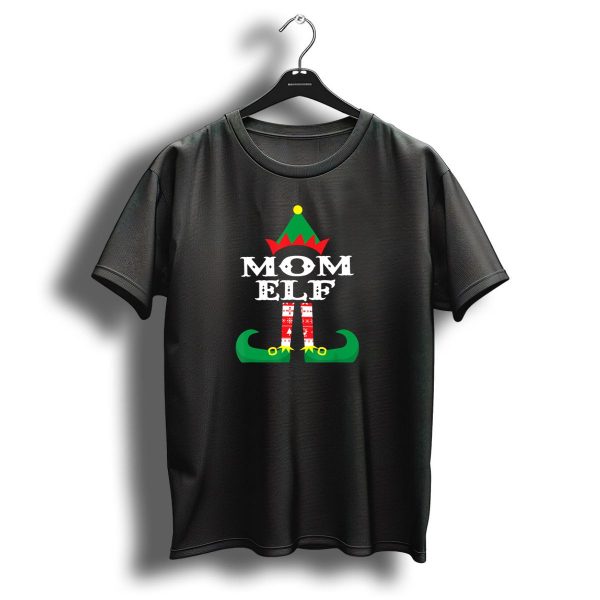 Mom Elf Christmas Family Matching Group Outfit Holiday T Shirt 1 t shirt 1