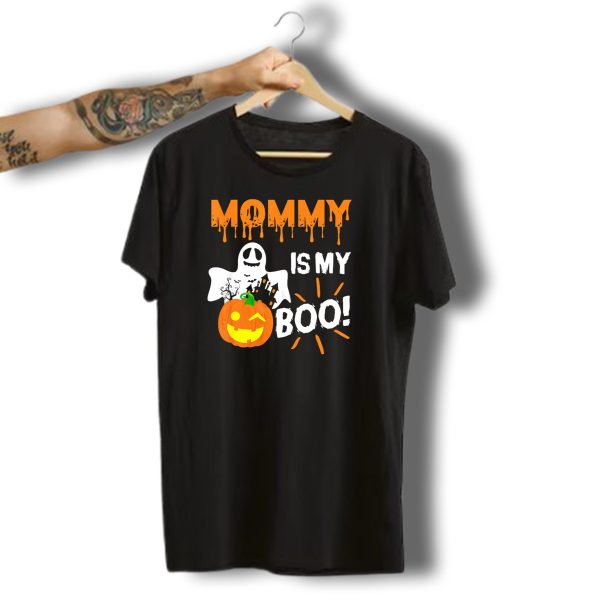 Mommy Is My Boo Ghost Pumpkin Halloween T Shirt t shirt 1