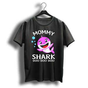 Mommy Shark Doo Doo Doo Funny Christmas Birthday T-Shirt