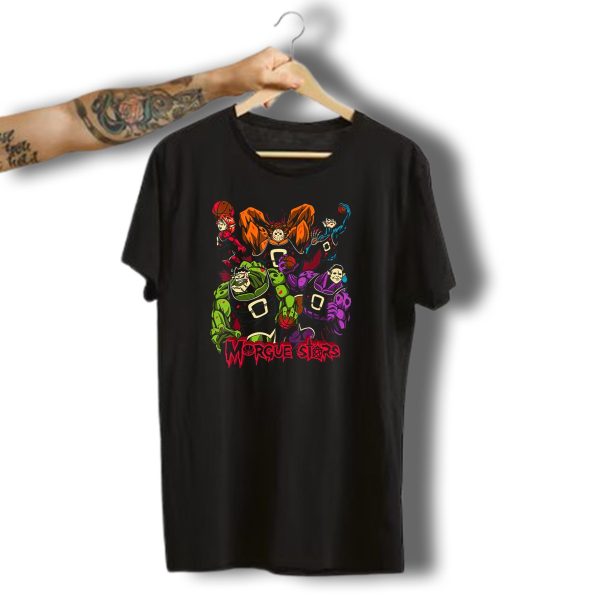 Morgue Stars Horror Characters Basketball Halloween T Shirt t shirt 1