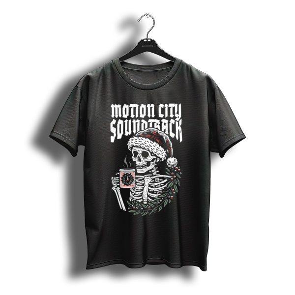 Motion City Soundtrack Skeleton Santa Hat Hot Cocoa Christmas T Shirt t shirt 1