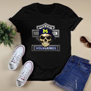 Motor Wolverines Harley Michigan Wolverines T-Shirt
