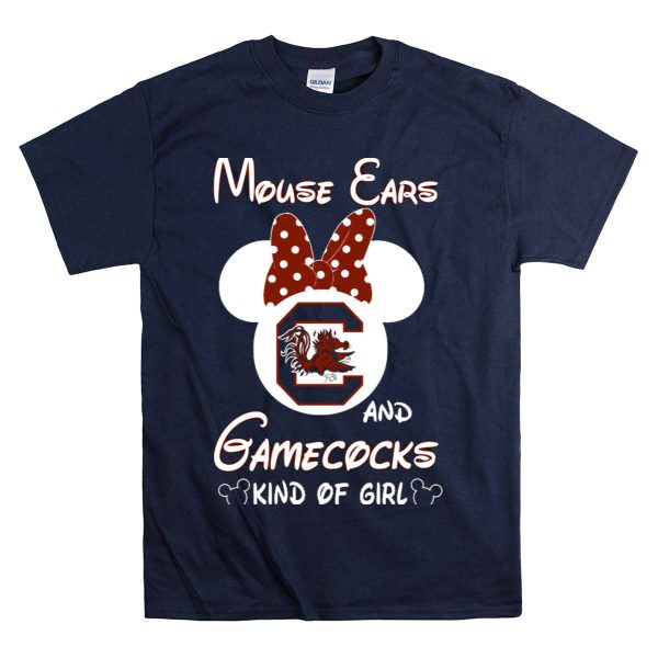 Mouse Ears And Gamecocks Kind Of Girl T Shirt 1 Navy