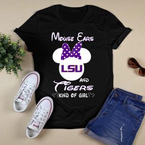 Mouse Ears Lsu Tigers Kind Of Girl T-Shirt
