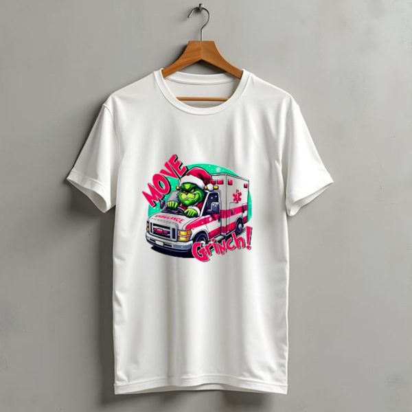 Move Grinch Christmas Ambulance Driver T Shirt 1 t shirt 1