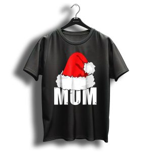 Mum Christmas Santa Hat Family Matching T Shirt