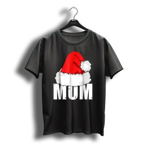 Mum Christmas Santa Hat Family Matching T-Shirt