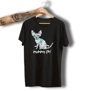 Mummy Cat Mom Halloween Kitten Fashion T-Shirt