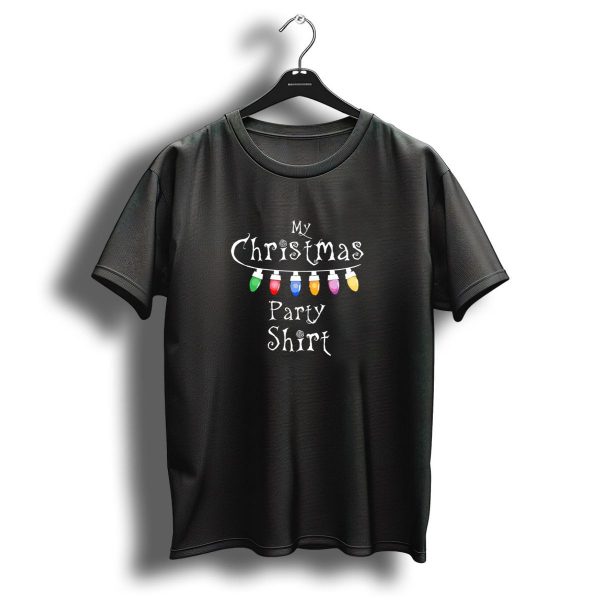 My Christmas Party Shirt With Festive Holiday Lights T Shirt 1 t shirt 1