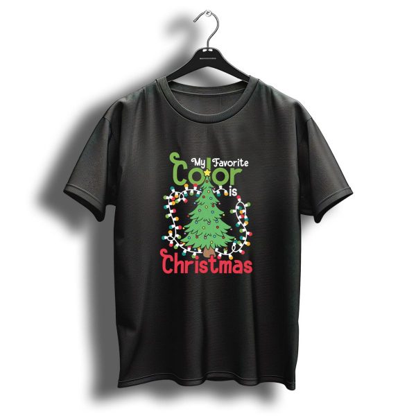 My Favorite Color Is Christmas Tree With Lights T Shirt 1 t shirt 1