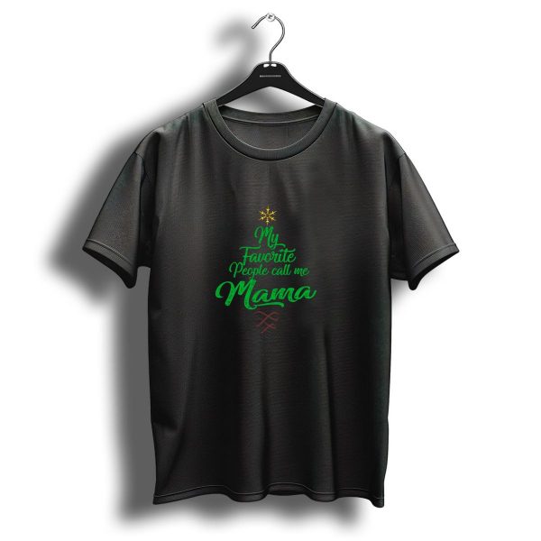 My Favorite People Call Me Mama Christmas Tree Snowflake Star T Shirt 1 t shirt 1