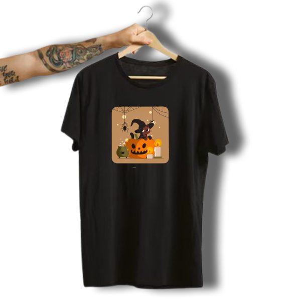 My First Halloween Cat Witch Pumpkin T Shirt t shirt 1