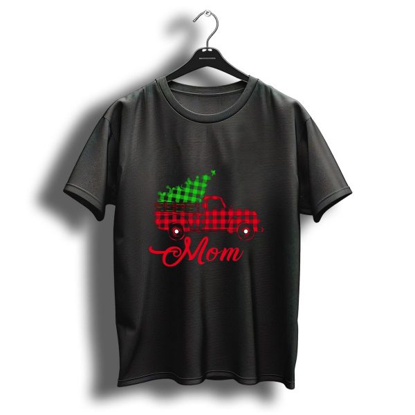 My Greatest Blessings Call Me Mom Red Plaid Truck With Christmas Tree T Shirt 1 t shirt 1