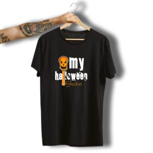 My Halloween Guitar Pumpkin Head T-Shirt