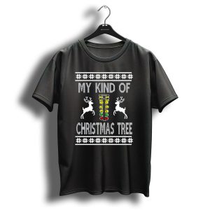 My Kind Of Christmas Tree Drag Racing Reindeer T Shirt
