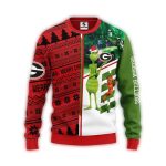 Georgia Bulldogs Ugly Sweater Grinch Scooby Doo Ugly Christmas Sweater