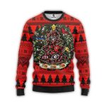 Georgia Bulldogs Ugly Sweater Tree Ball Ugly Christmas Sweater