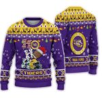 Personalized Lsu Tigers Football Ho Ho Ho Ugly Christmas Sweater