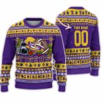 Personalized Lsu Tigers Logo Team Football Christmas Ugly Sweater