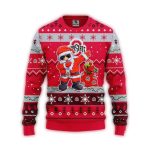 Ohio State Buckeyes Dabbing Christmas Santa Snowman Ugly Sweater Sweater