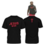 Ohio State Buckeyes Jesus Won All-Over Print T Shirt