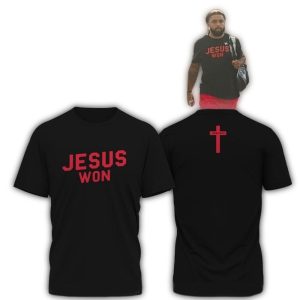 Ohio State Buckeyes Jesus Won All-Over Print T Shirt