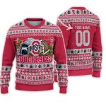 Personalized Ohio State Buckeyes Logo Team Football Christmas Ugly Sweater