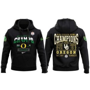 Oregon Ducks 2024 Vrbo Fiesta Bowl Champs New All-Over Print Hoodie