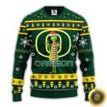Oregon Ducks Christmas Funny Grinch Gift For Football Fans Ugly Sweater