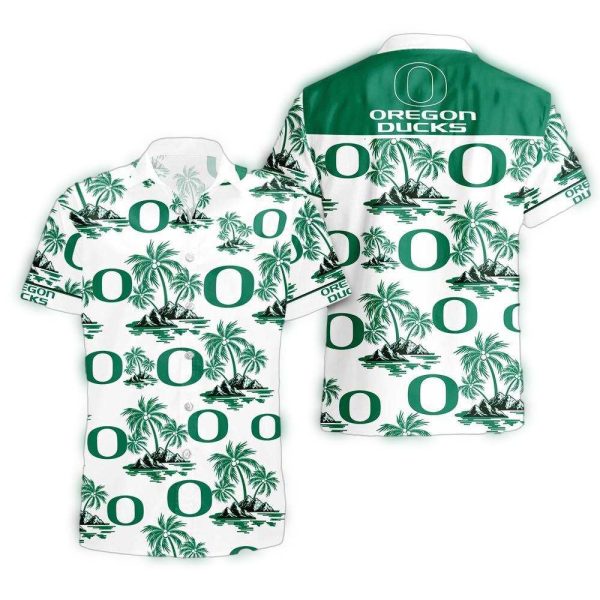 NCAA Oregon Ducks Sporty Aloha Summer Hawaiian Shirt 1