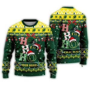 Personalized Oregon Ducks Ugly Sweater