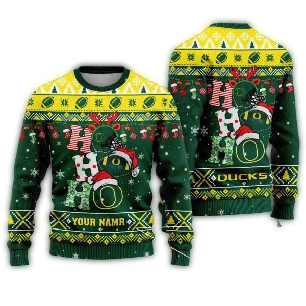 NCAA-Oregon-Ducks-Ugly-Sweater-Custom-Name-Wool-Sweater-1 NCAA Oregon Ducks Ugly Sweater Custom Name Wool Sweater 1