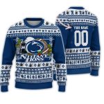 Personalized Penn State Nittany Lions Logo Team Football Christmas Ugly Sweater