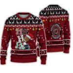 Personalized South Carolina Gamecocks Football Ho Ho Ho Ugly Christmas Sweater