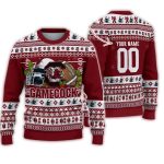 Personalized South Carolina Gamecocks Logo Team Football Christmas Ugly Sweater